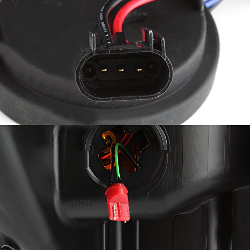 Black Projector Headlights Pair D9597