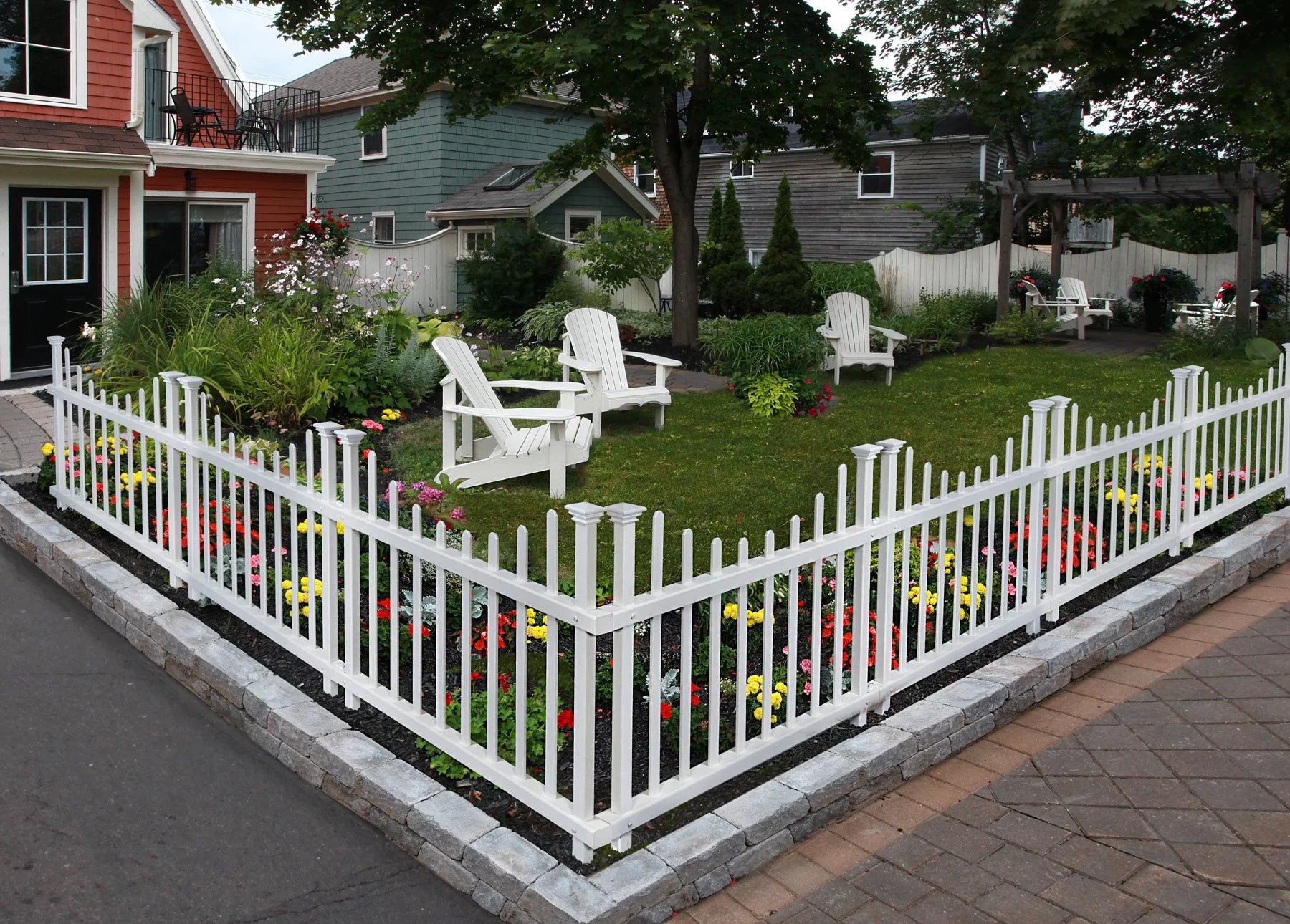 Vinyl No-Dig Picket Fence Kit - 2 Pack (30in H x 42in W) A9251