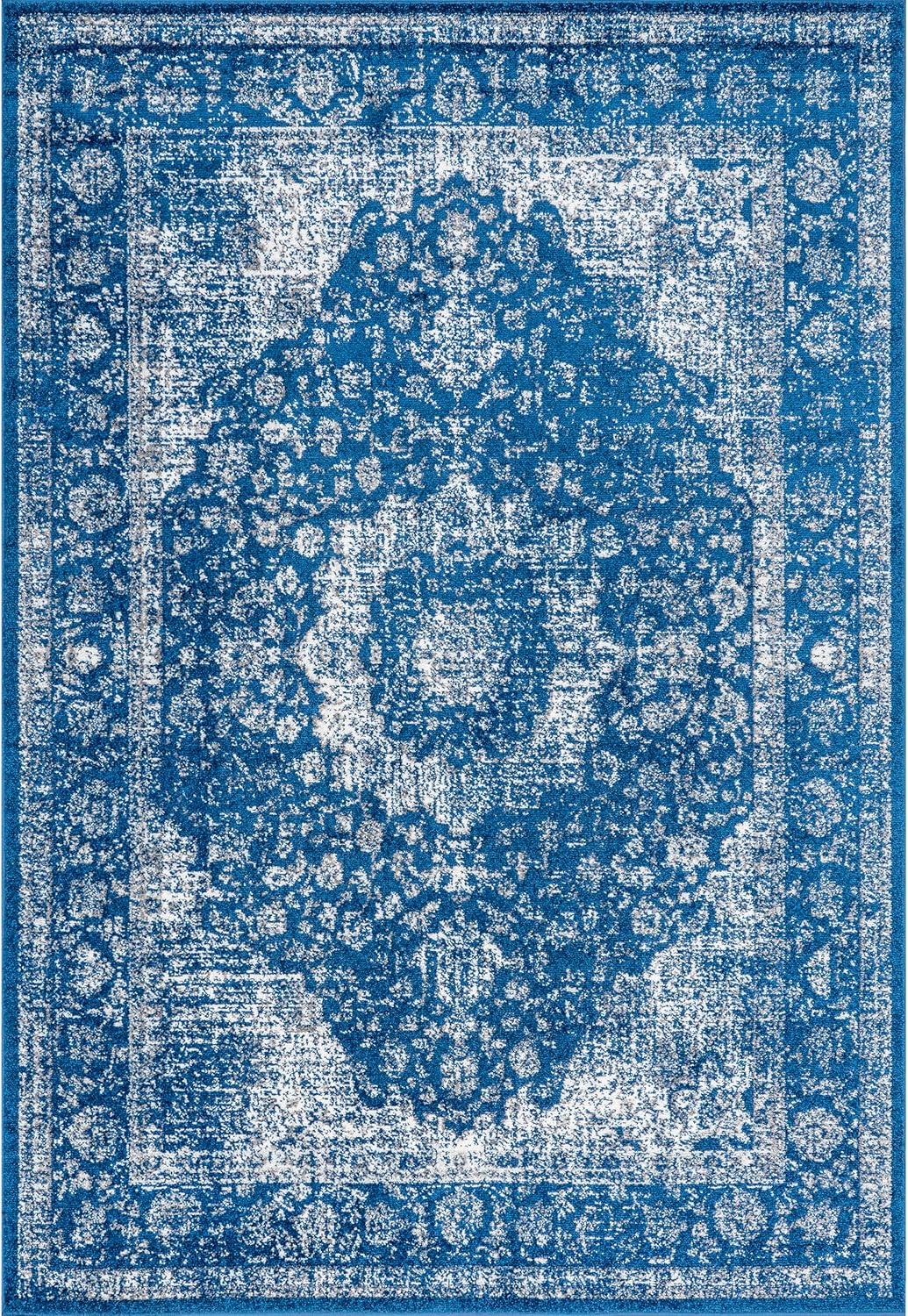 10x14 Dark Blue Area Rug D69150