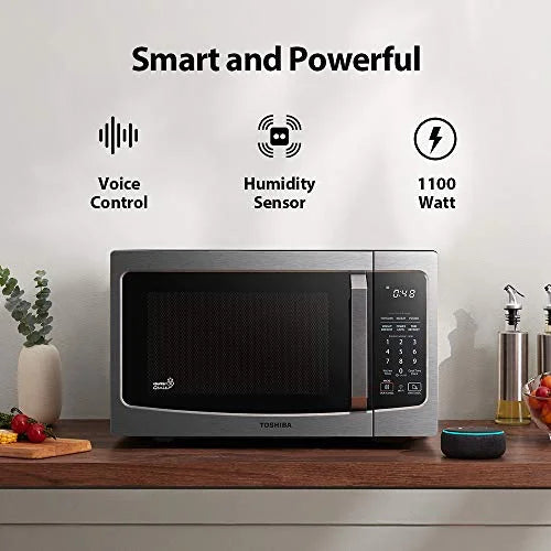 Smart Countertop Microwave Oven, 1100W, 1.3 Cu.ft, Stainless Steel T8166
