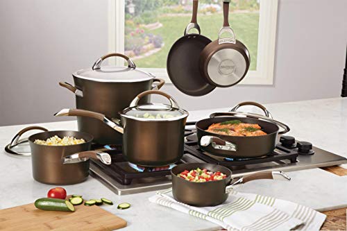 11-Piece Hard Anodized Nonstick Cookware Set, Black H47239