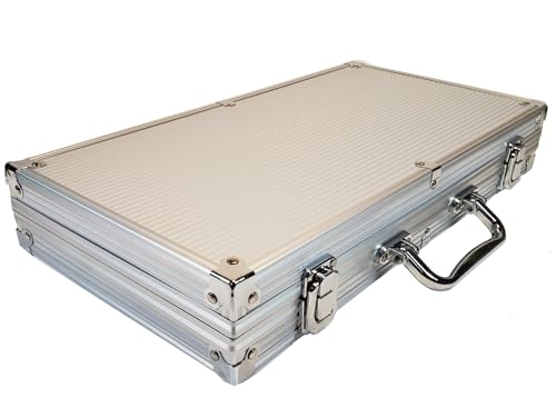 500 Striped Dice Claytec Poker Chip Set with Aluminum Case B906