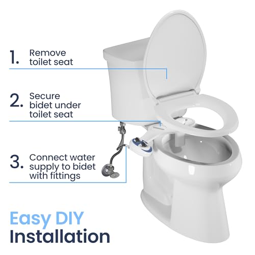 Self-Cleaning Non-Electric Bidet Attachment (White) R928930