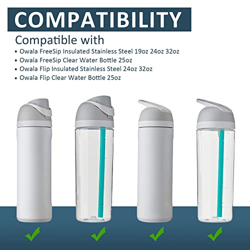 3pcs Reusable Straws with Cleaning Brush I59441