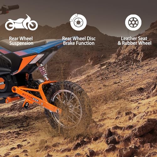 24V Electric Dirt Bike with Leather Seat and Rubber Tires B6742