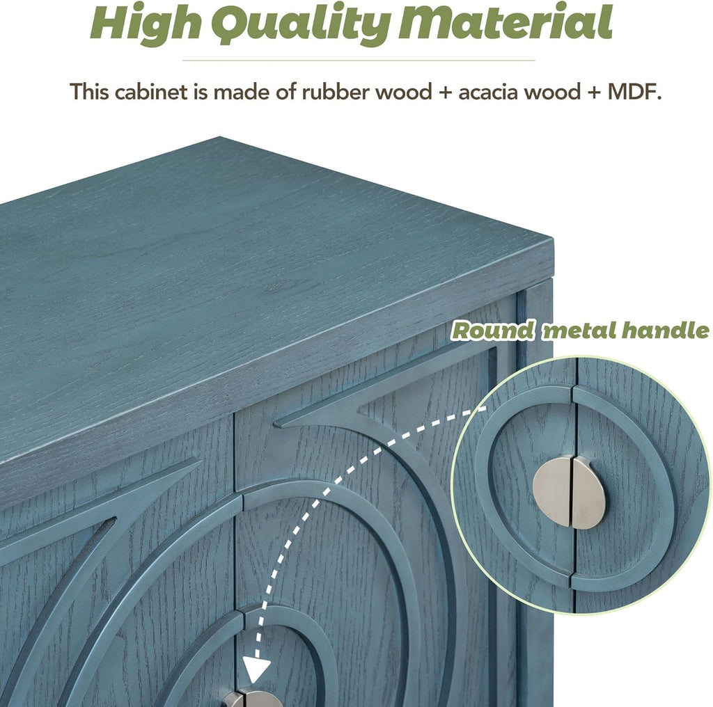 60" Storage Cabinet with Metal Handle Y681751