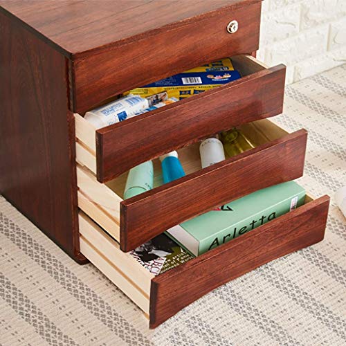 Solid Wood File Cabinet with Lock X188744