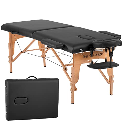 Portable 2 Fold Adjustable Massage Table with Carry Case L5009