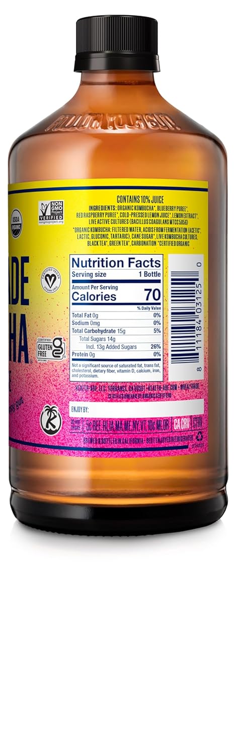 Organic Berry Lemonade Kombucha, 16 OZ M408436