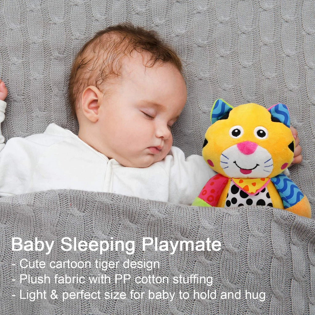 Infant Soft Plush Rattle Hanging Stroller Toy (Tiger) P6235
