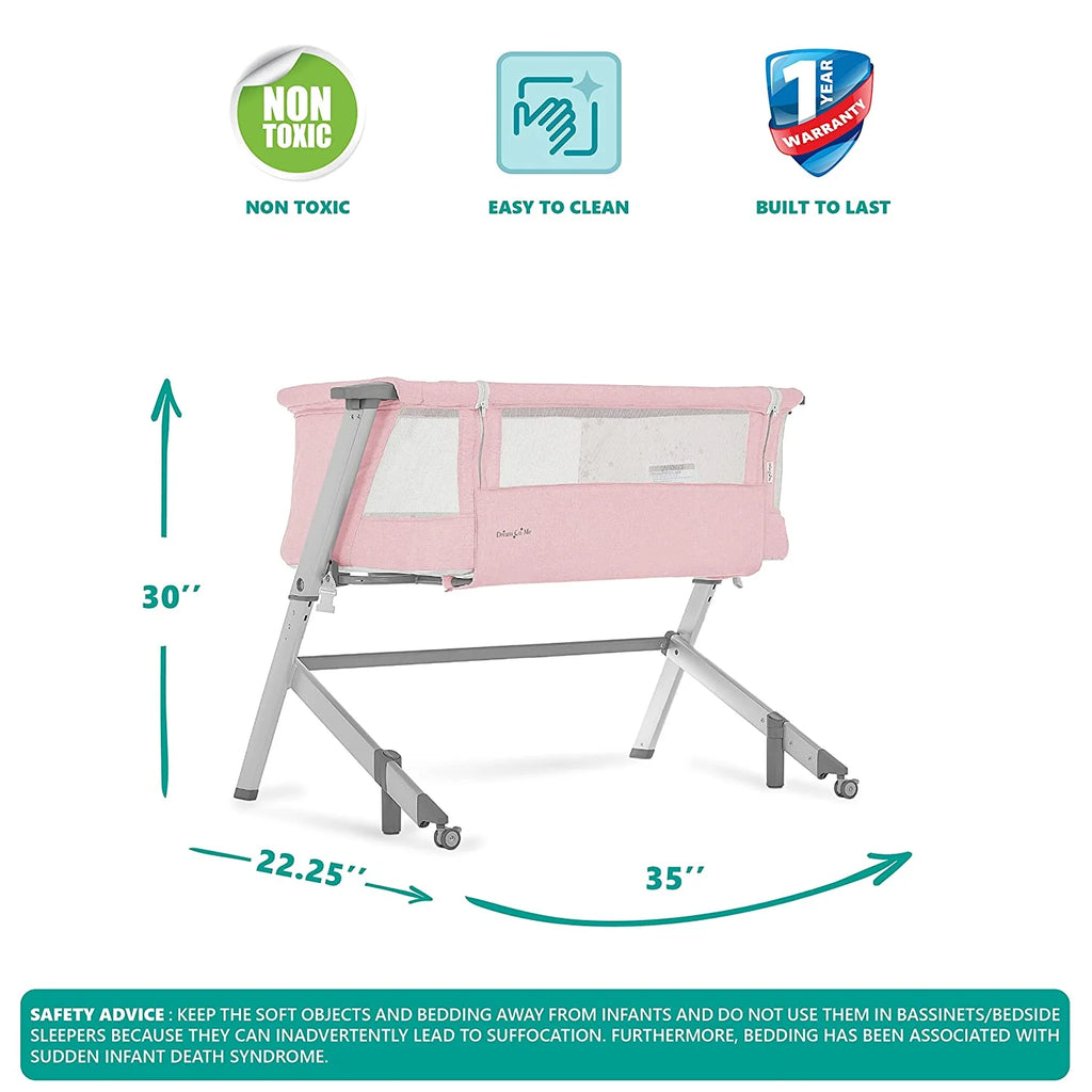 Pink Portable Baby Bassinet H724