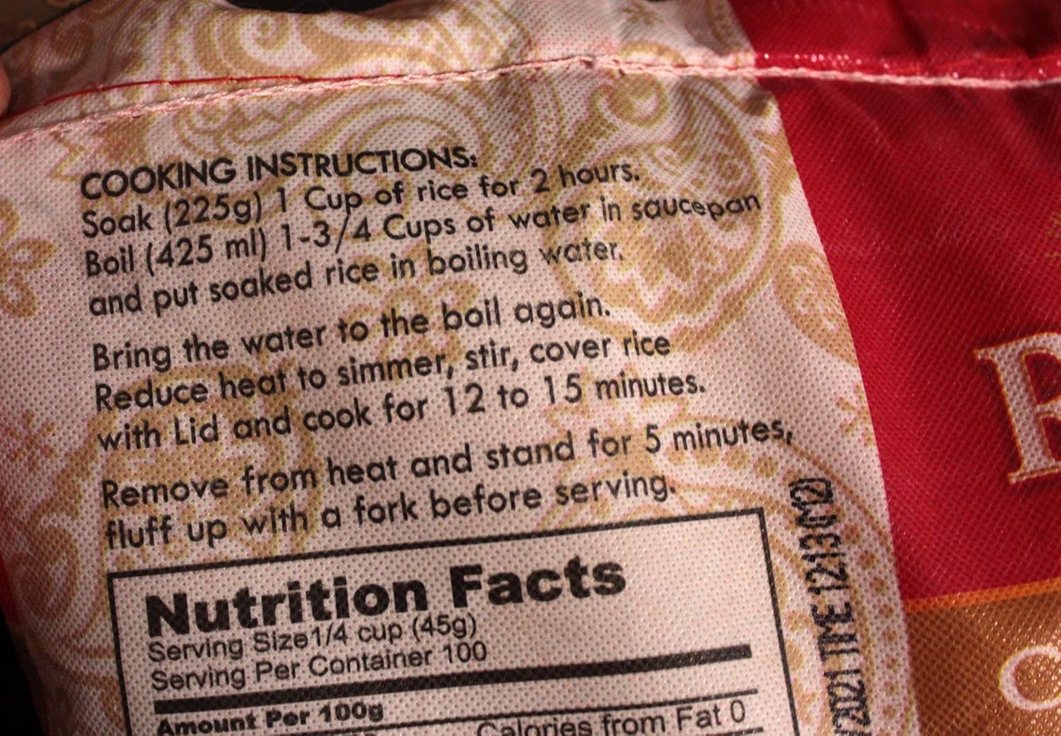 20 lbs Basmati Rice (2 Bags 10 lbs Each) U3622