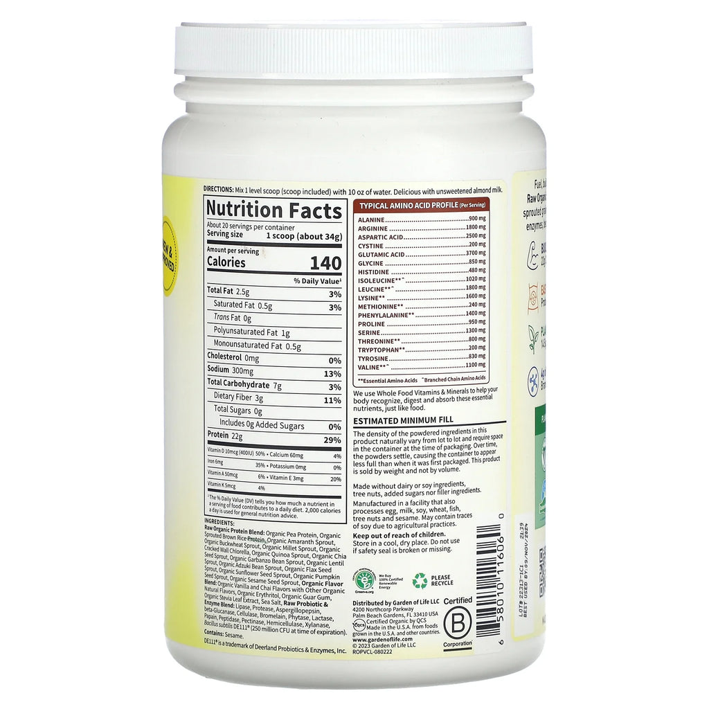 20.5 oz Organic Protein K151