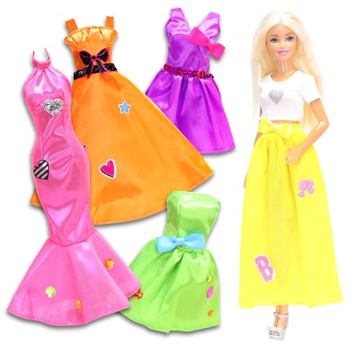 DIY Dress-Up Craft Kit with Neon Fabrics & Accessories B890817