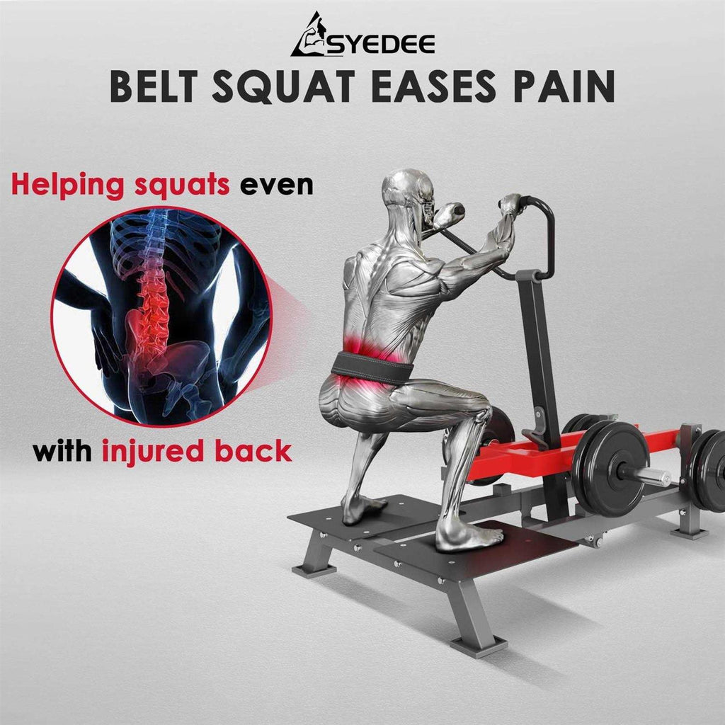 Belt Squat Machine Hack Squat Machine with Weightlifting Belt X5408