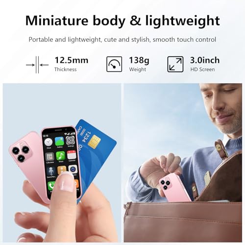 Black 3.0'' Touch Screen Mini Smartphone 2000mAh Dual SIM Quad Core 2GB+16GB F559667