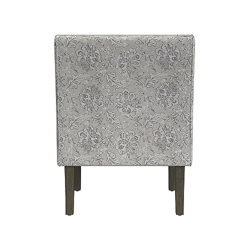 Velvet Swoop Arm Accent Chair Suri Blue T354