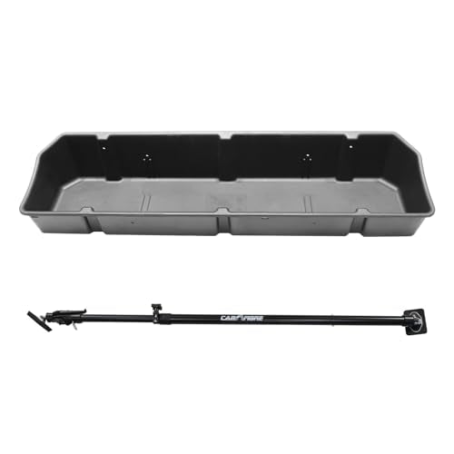 Full Size Truck Bed Storage Cargo Organizer with Adjustable Bar D364685