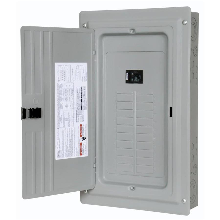 100 Amp 20-Space 20-Circuit Main Breaker Plug-On Neutral Load Center Indoor with Copper Bus I6167