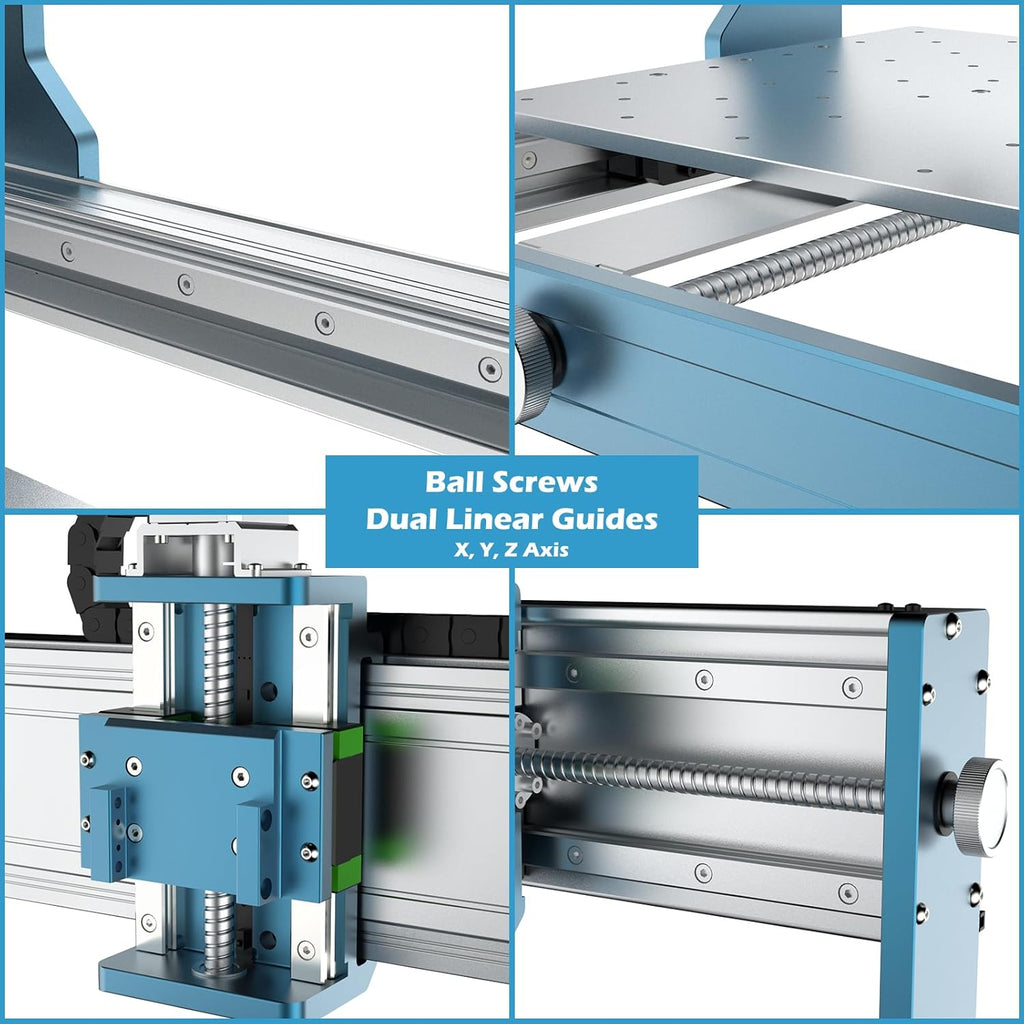 CNC Router Machine with Linear Guide & Ball Screw Motion, 360 x 300 x 12mm I3372