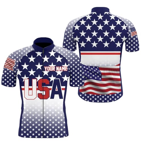 Customized Mens Cycling Jersey with 3 Pockets Full Zip W5391