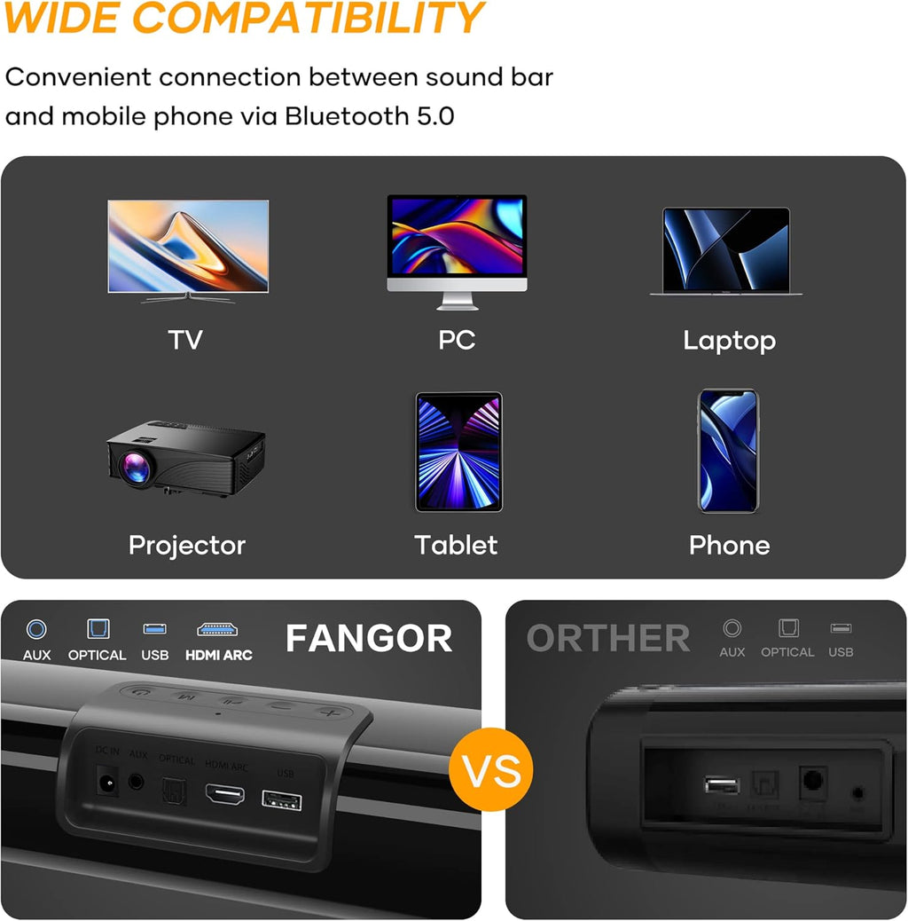 60W 16-Inch Bluetooth Sound Bar J965