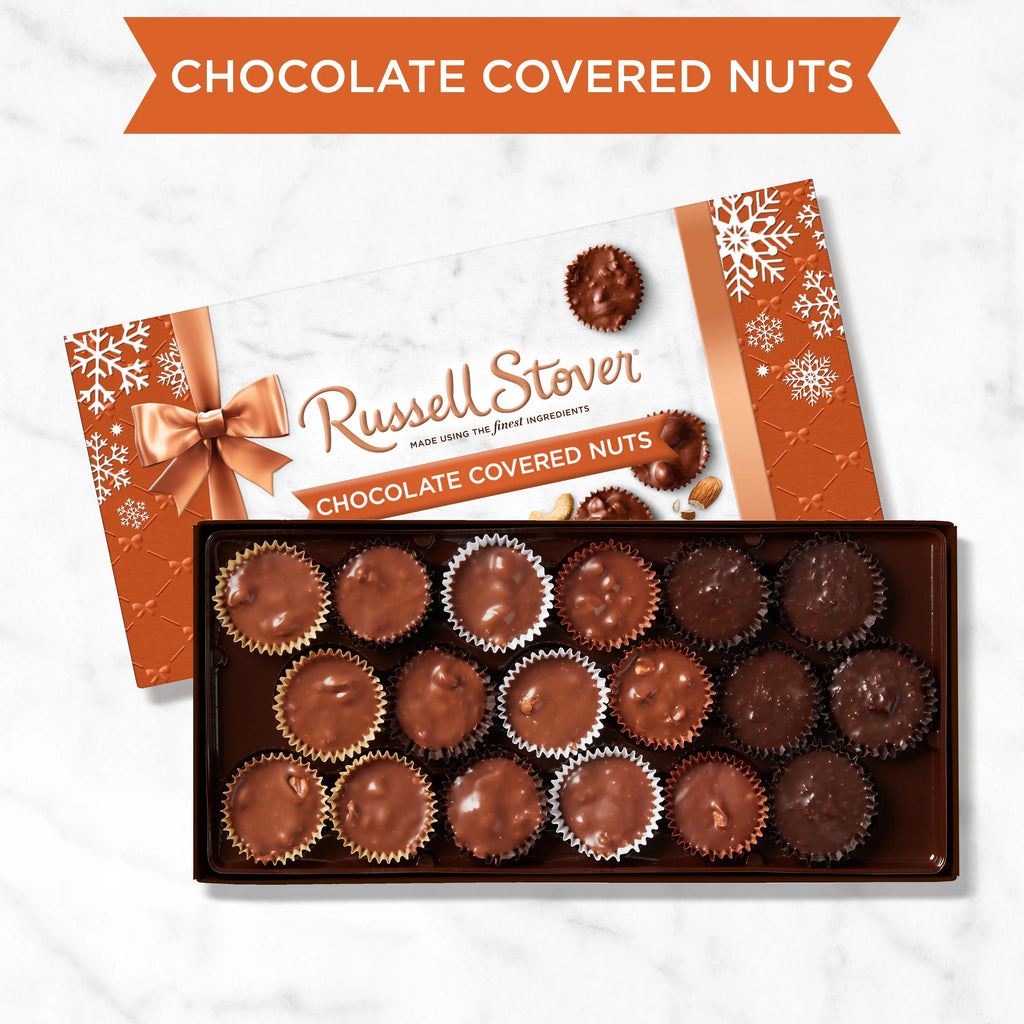 9 oz Milk & Dark Chocolate Covered Nuts Assortment E3663