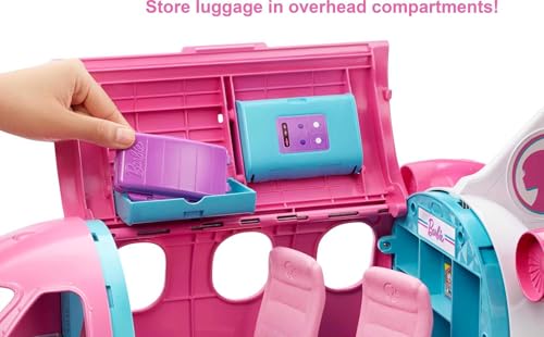 Transforming Playset with Reclining Seats and Overhead Compartments, 15+ Pieces N538