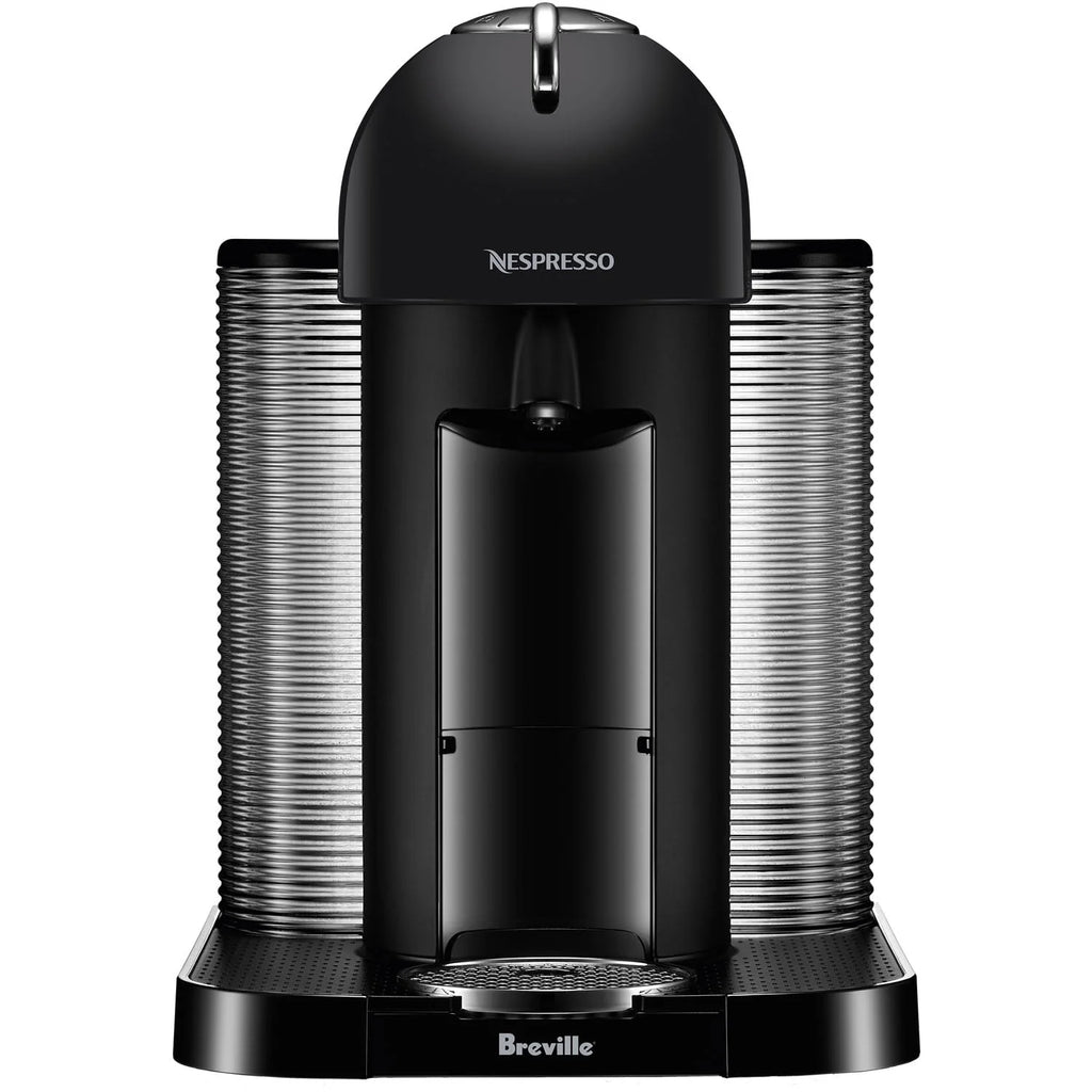 Chrome Single-Serve Coffee & Espresso Machine and Black Milk Frother G169028