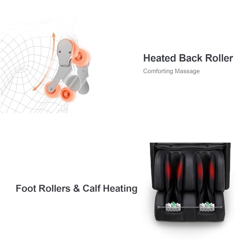 Brown Massage Chair with Zero Gravity Reclining T31247