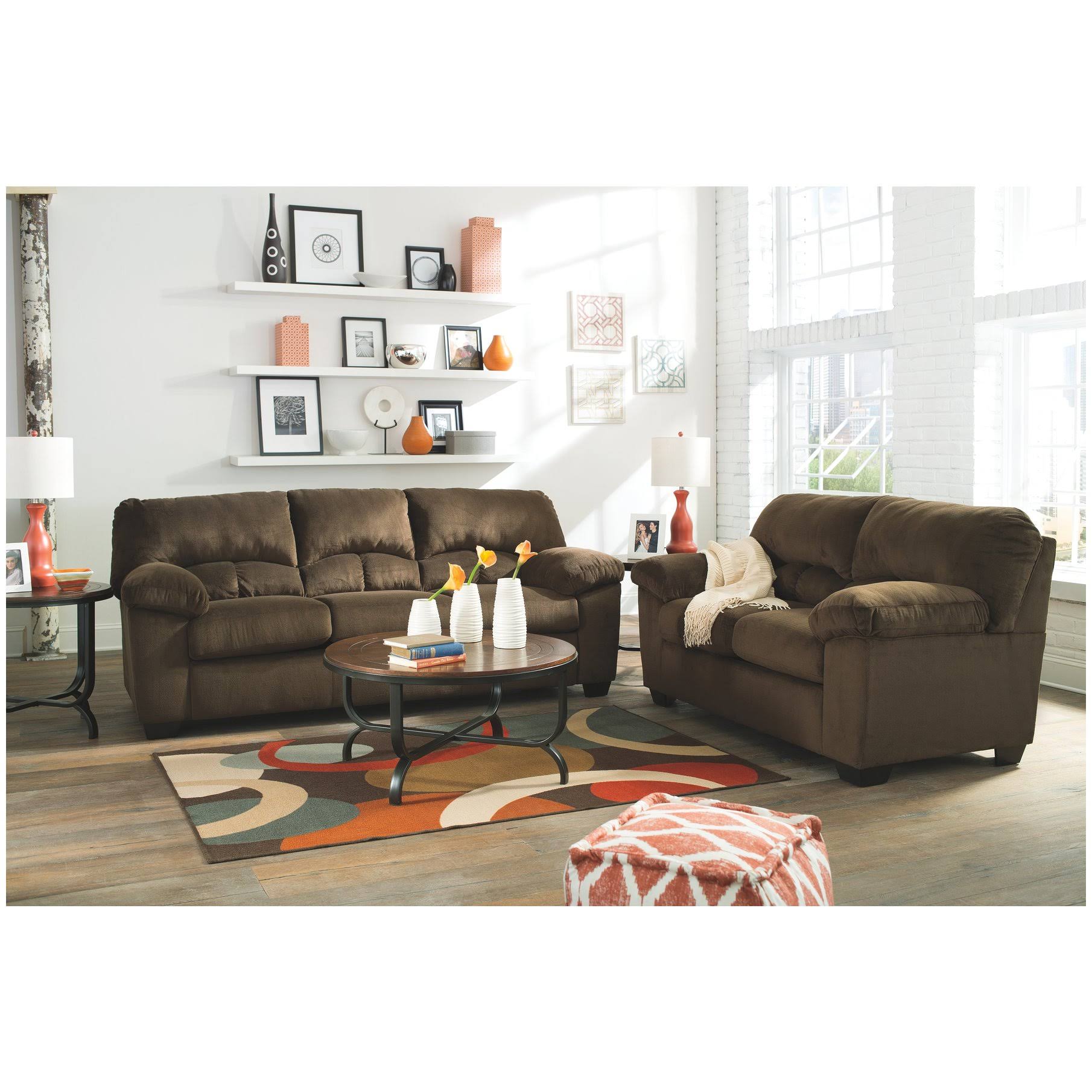Chocolate Full Sofa Sleeper E58975