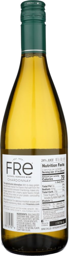 Non-Alcoholic Chardonnay 750ml 2 pack G797