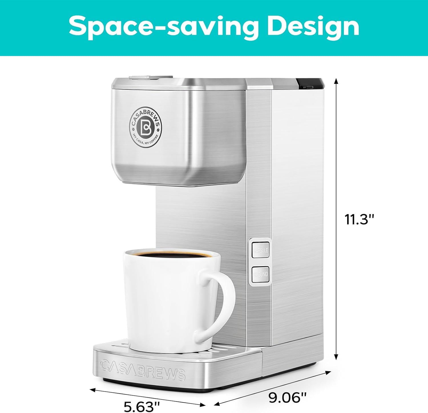 Stainless Steel K Cup Coffee Maker Y95180
