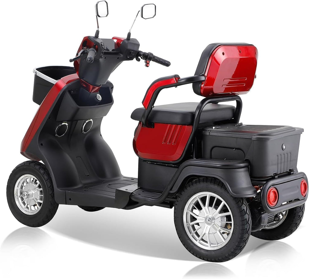 Red 4 Wheel Mobility Scooter 500lbs Capacity N574019