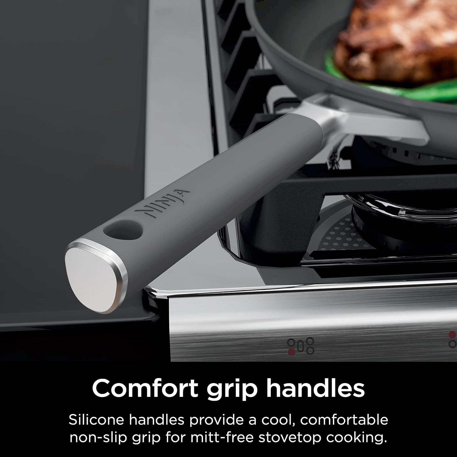 12" Nonstick Fry Pan with Silicone Handles V7033