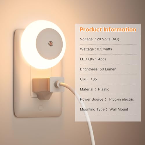 Amber LED Night Light 0.5W 2 Pack H8154