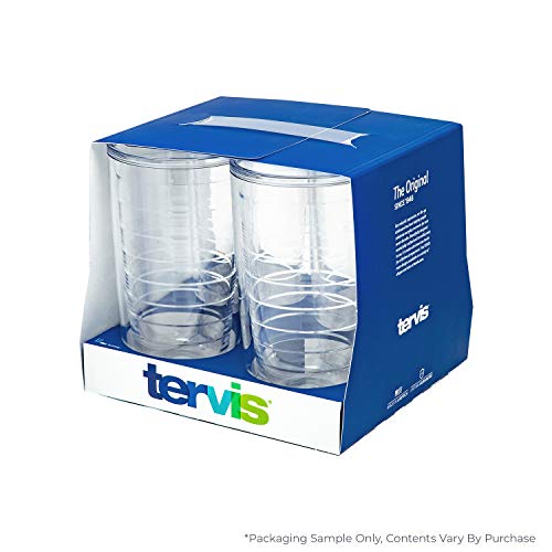Green Blue Stripe Double Walled Insulated Tumbler 16oz M994