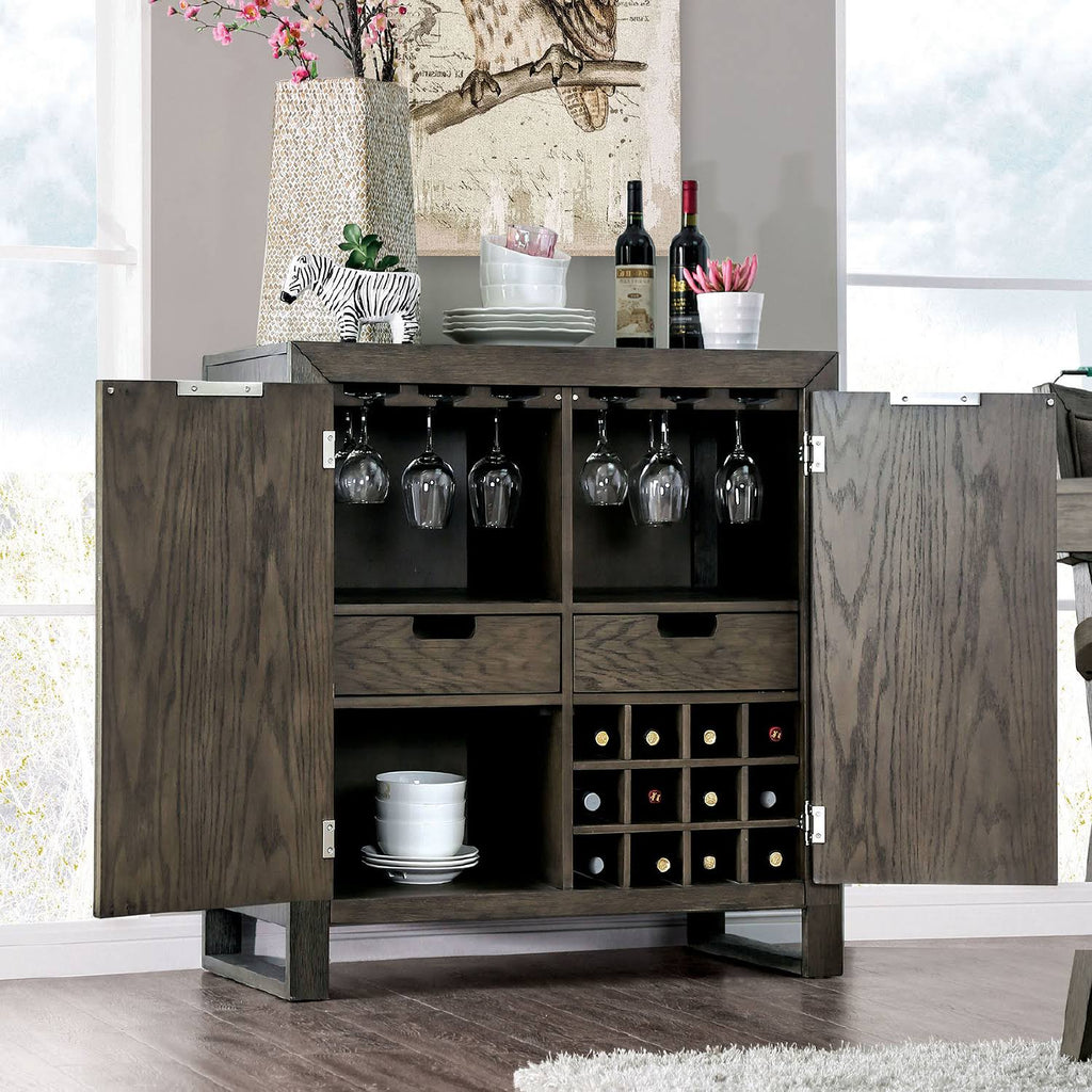 Gray Round Dining Table H320