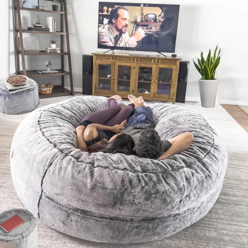 Light Grey 6FT Oversize Bean Bag Chair Cover C929062