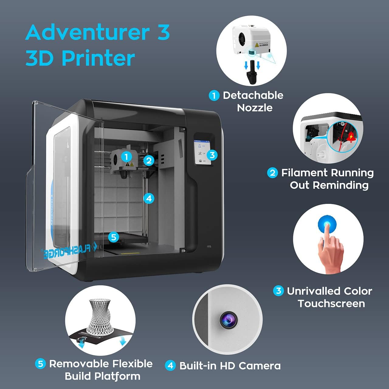 3D Printer with Heating Bed G585261