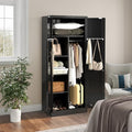 Metal Storage Cabinet with 2 Doors & 2 Drawers and Hanging Rod I332824