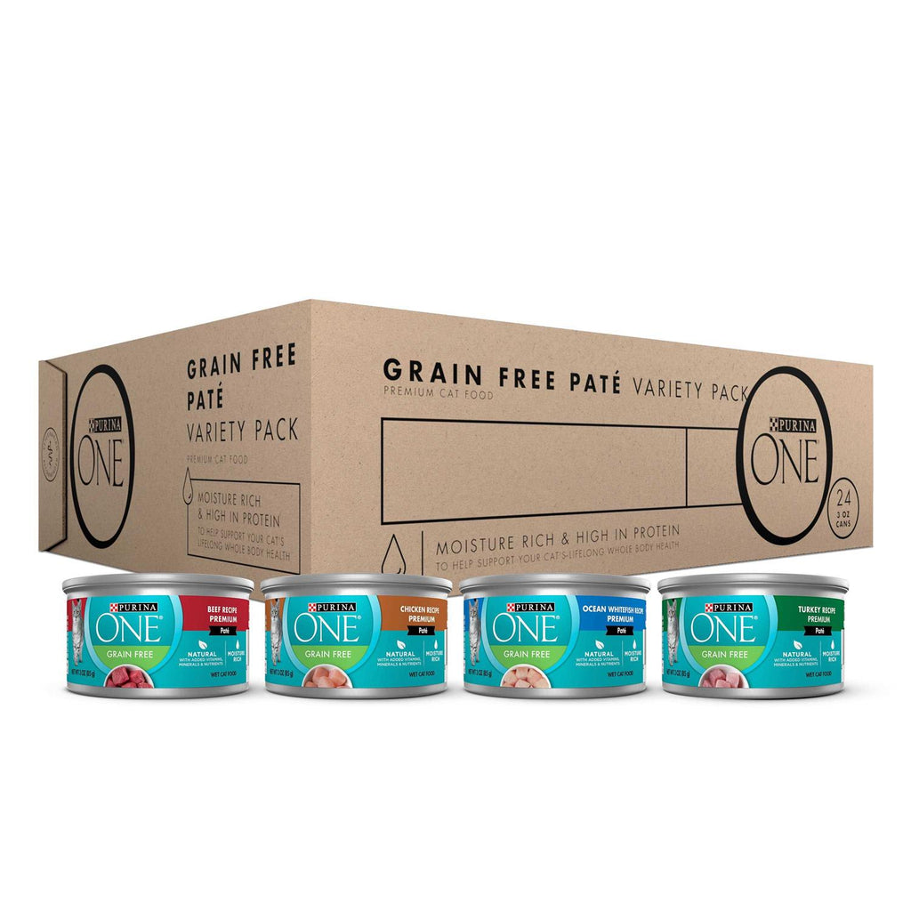 High Protein Grain Free Pate Wet Cat Food Variety Pack Y176000