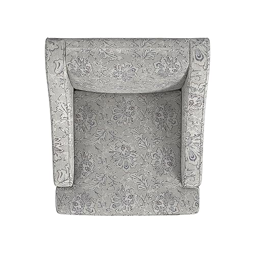 Velvet Swoop Arm Accent Chair Suri Blue T354