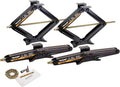 Set of 4 6000 lb 24" RV Trailer Stabilizer Scissor Jacks with Mounting Hardware S8034