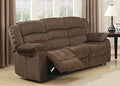 Walnut Reclining Sofa G422005
