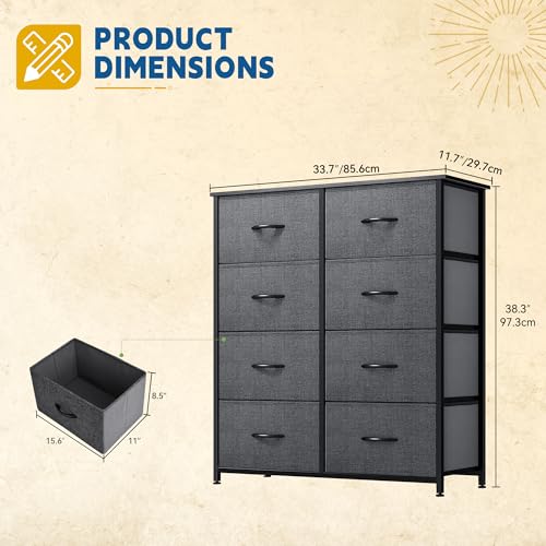 Fabric Dresser with 8 Drawers S945537