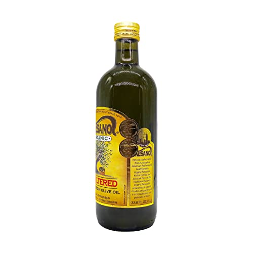 Organic Unfiltered Extra Virgin Olive Oil 33.8 Fl Oz Glass C714