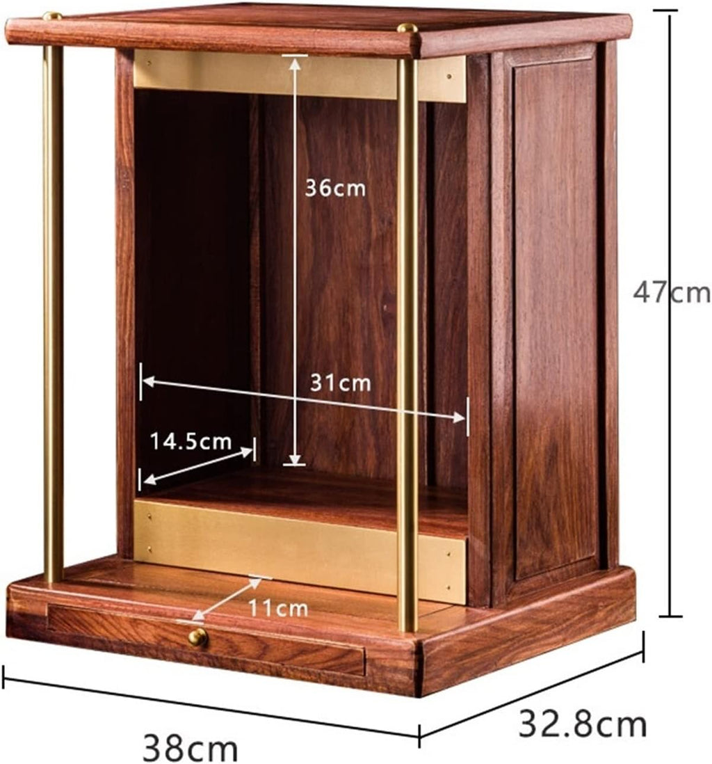 Rosewood Solid Wood Hanging Wall Shelf K46944