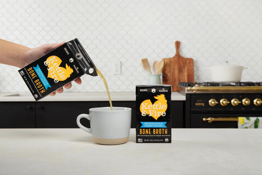 6 Pack Reduced Sodium Chicken Bone Broth T898