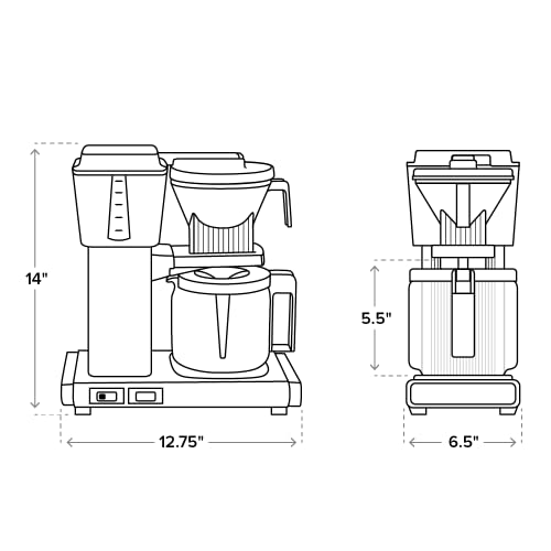10-Cup Coffee Maker, Polished Silver J4955